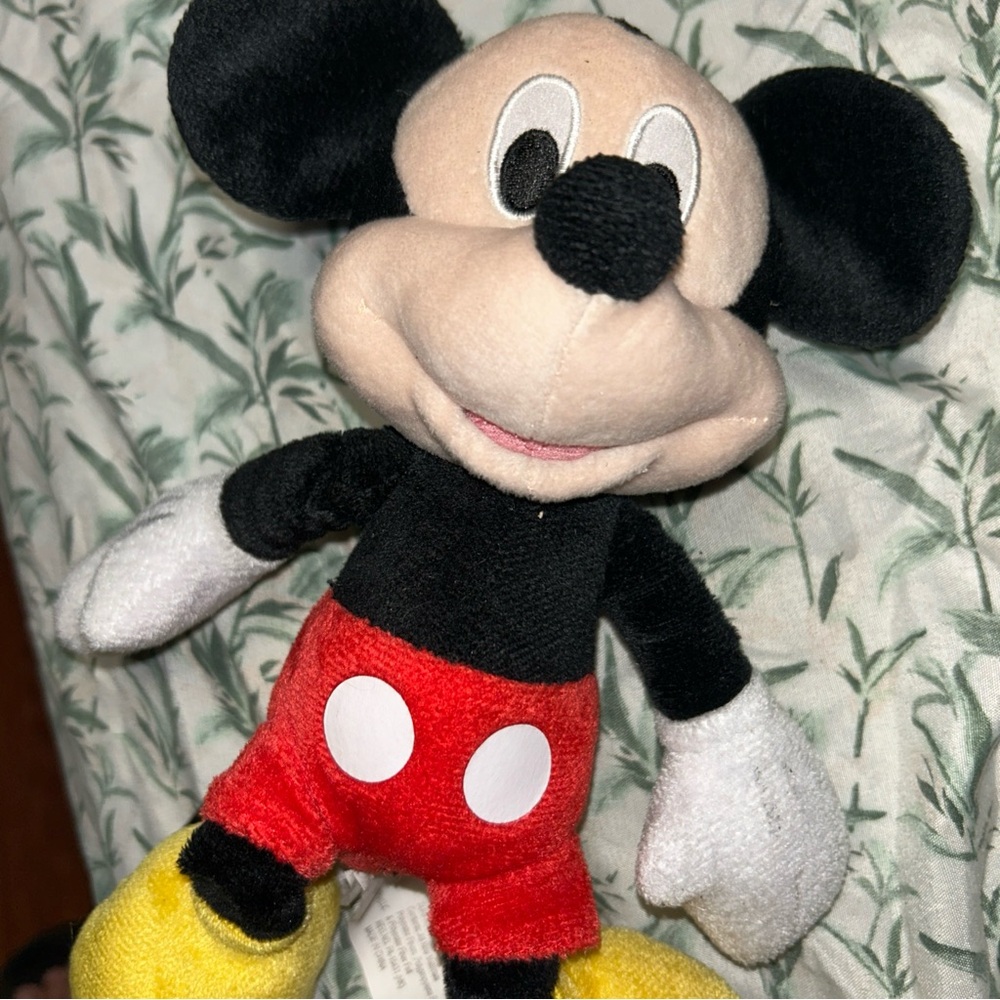 Disney Mickey Mouse Plush - Black, Red, Yellow